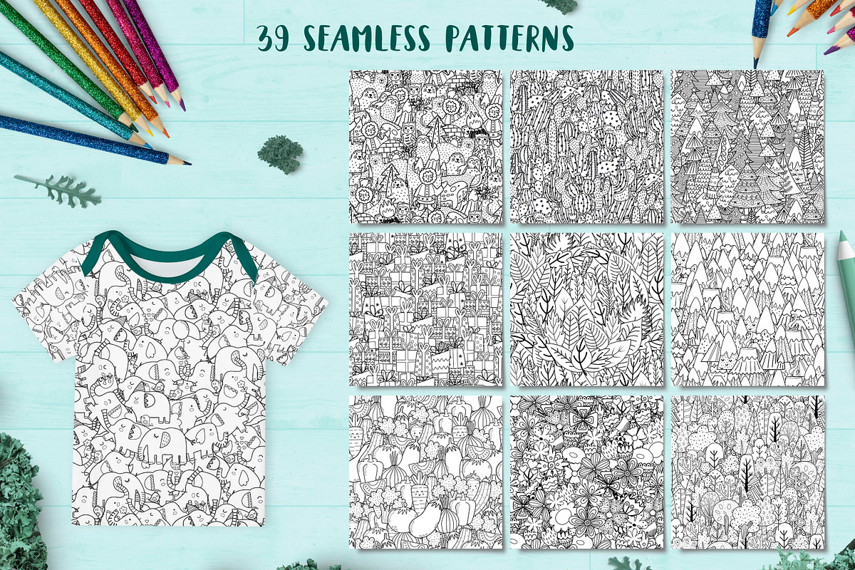 Coloring Pages Mega Collection, an Animal Illustration by Gulnara Sabirova (Photo 11 of 13)