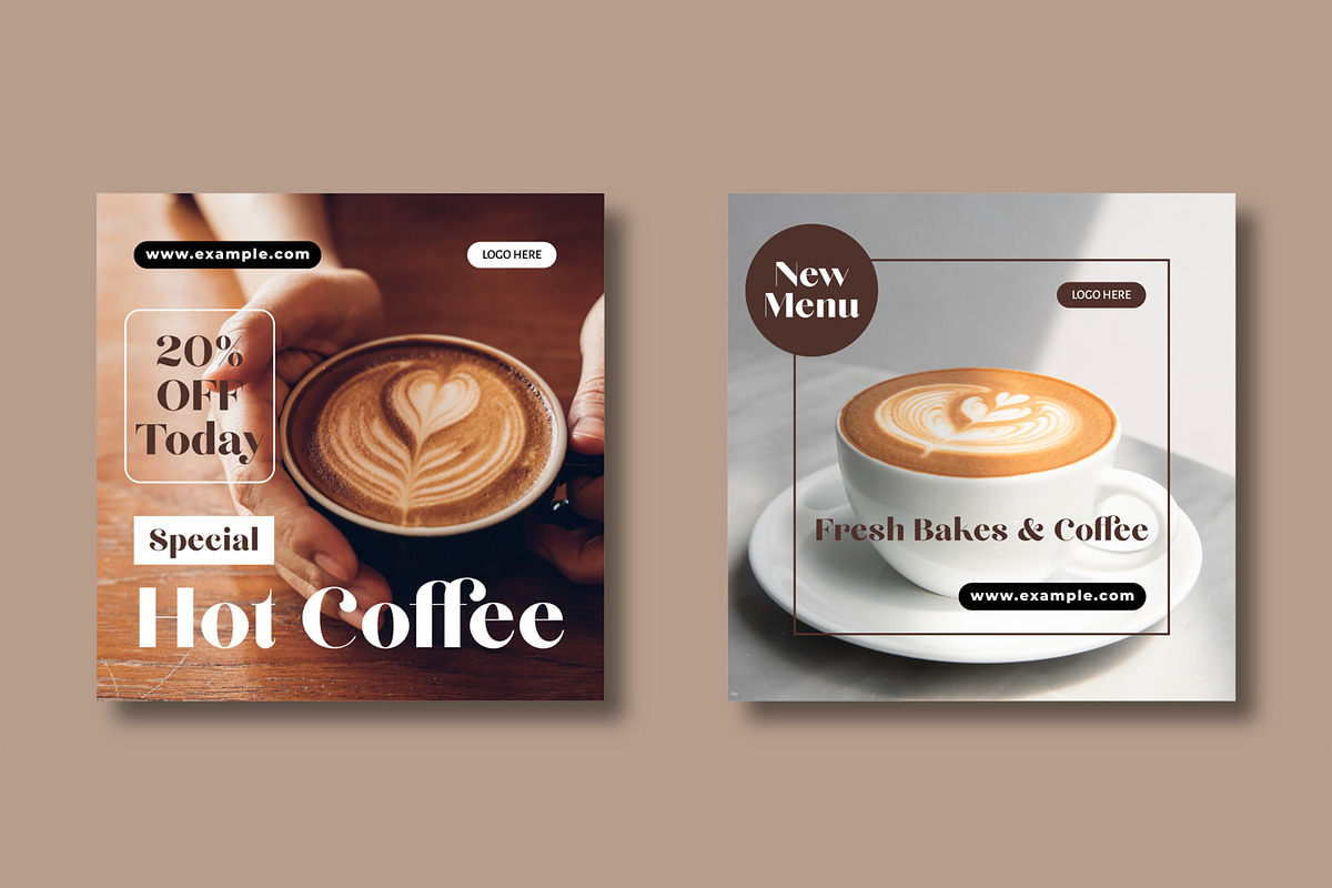 Coffee Sale Social Media Post, a Social Media Template by MightyDesign (Photo 1 of 8)