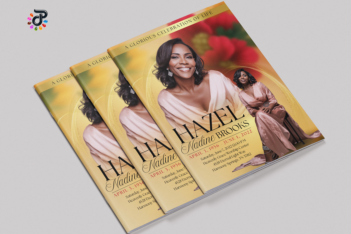Elegant Canva Obituary Template, a Brochure Template by Protech Design ENT (Photo 4 of 9)