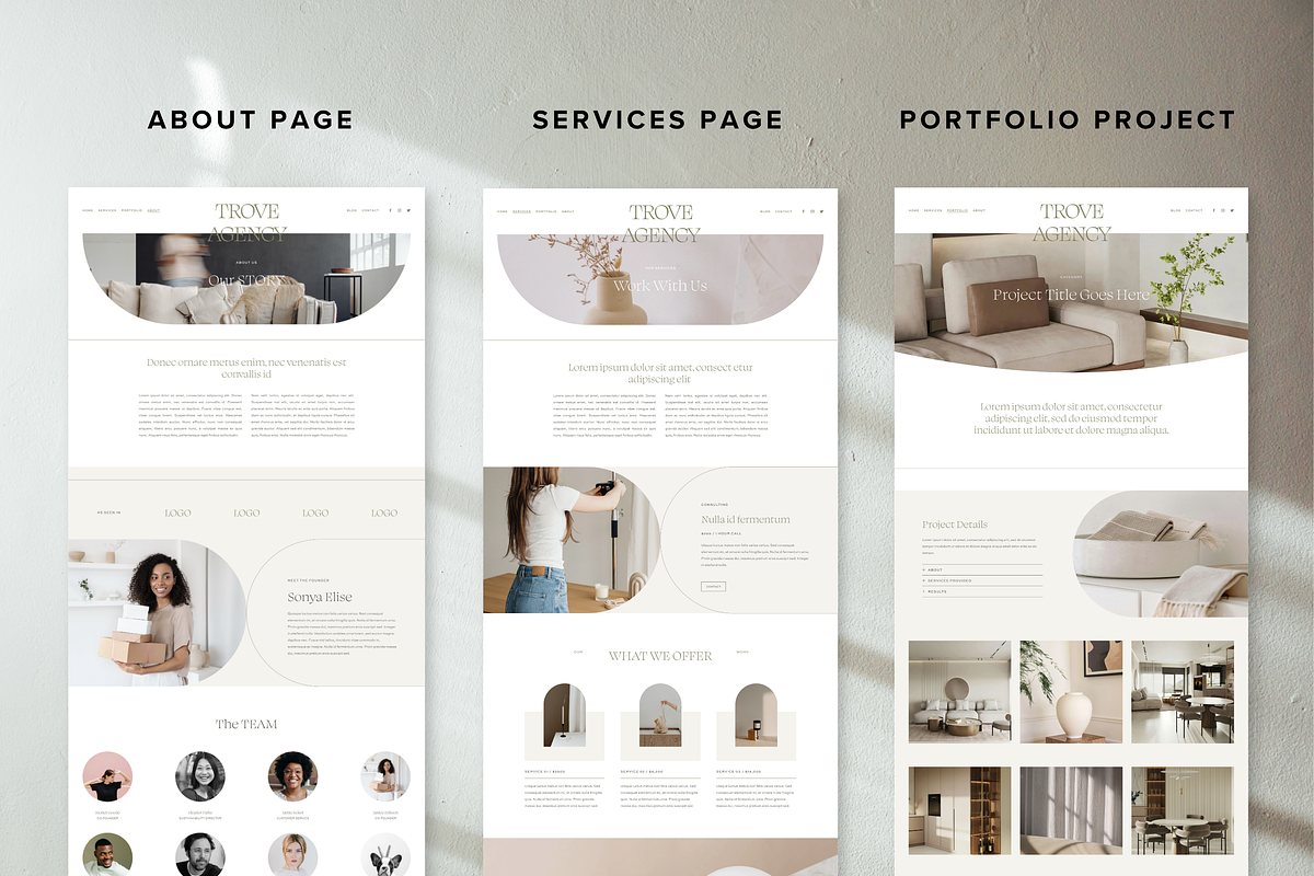 Interior Design Squarespace Website, a Squarespace Template by GoLive Website Templates (Photo 5 of 12)