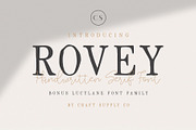 Rovey - Handwritten Serif Font+Bonus, a Serif Font by Craft Supply Co. (Thumbnail 15 of 15)