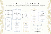 Baroque Flourish Borders, a Decorative Illustration by AW Studios (Thumbnail 2 of 12)