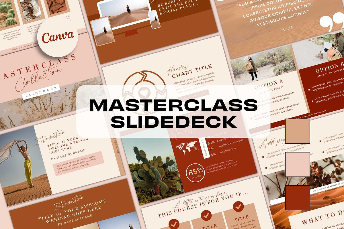 Masterclass Deck - Desert Boho, a Presentation Template by Freedom Business Shop (Photo 1 of 11)