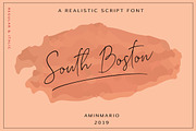 SOUTH BOSTON, a Script Font by AMINMARIO (Thumbnail 11 of 11)