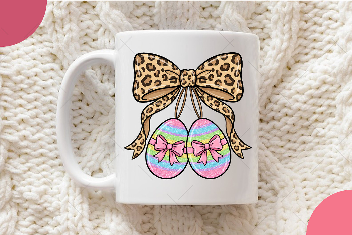 Preppy Easter Egg Png, Leopard Bow, an Illustration by OK Design (Photo 6 of 6)