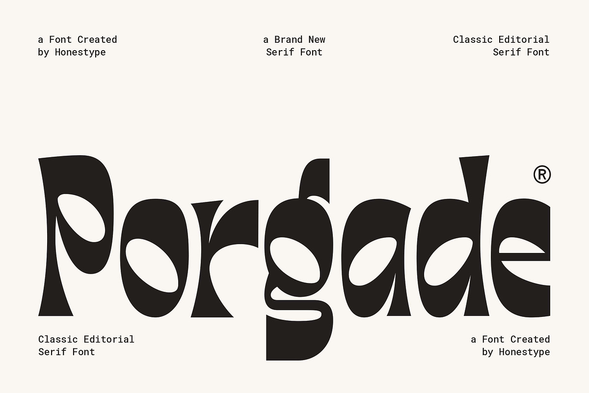 Porgade – Classic Editorial Serif, a Serif Font by Honestype (Photo 1 of 12)