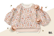 Squirrel Floral Seamless Pastel, a Pattern Graphic by MuseBloomDesigns (Thumbnail 5 of 7)