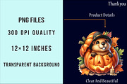 Watercolor Autumn Cute Beaver PNG, an Illustration by SinaCreation (Thumbnail 4 of 5)