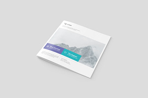 Square Brochure / Magazine Mockup