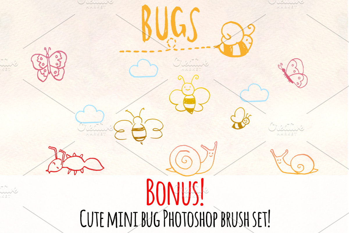 Creepy Crawly Vector Bug Bundle, an Illustration by Violet LeBeaux (Photo 4 of 4)