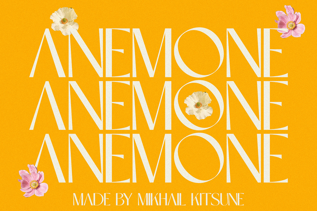 Anemone - Elegant & Modern Sans, a Sans Serif Font by Mikhail Kitsune (Photo 1 of 8)