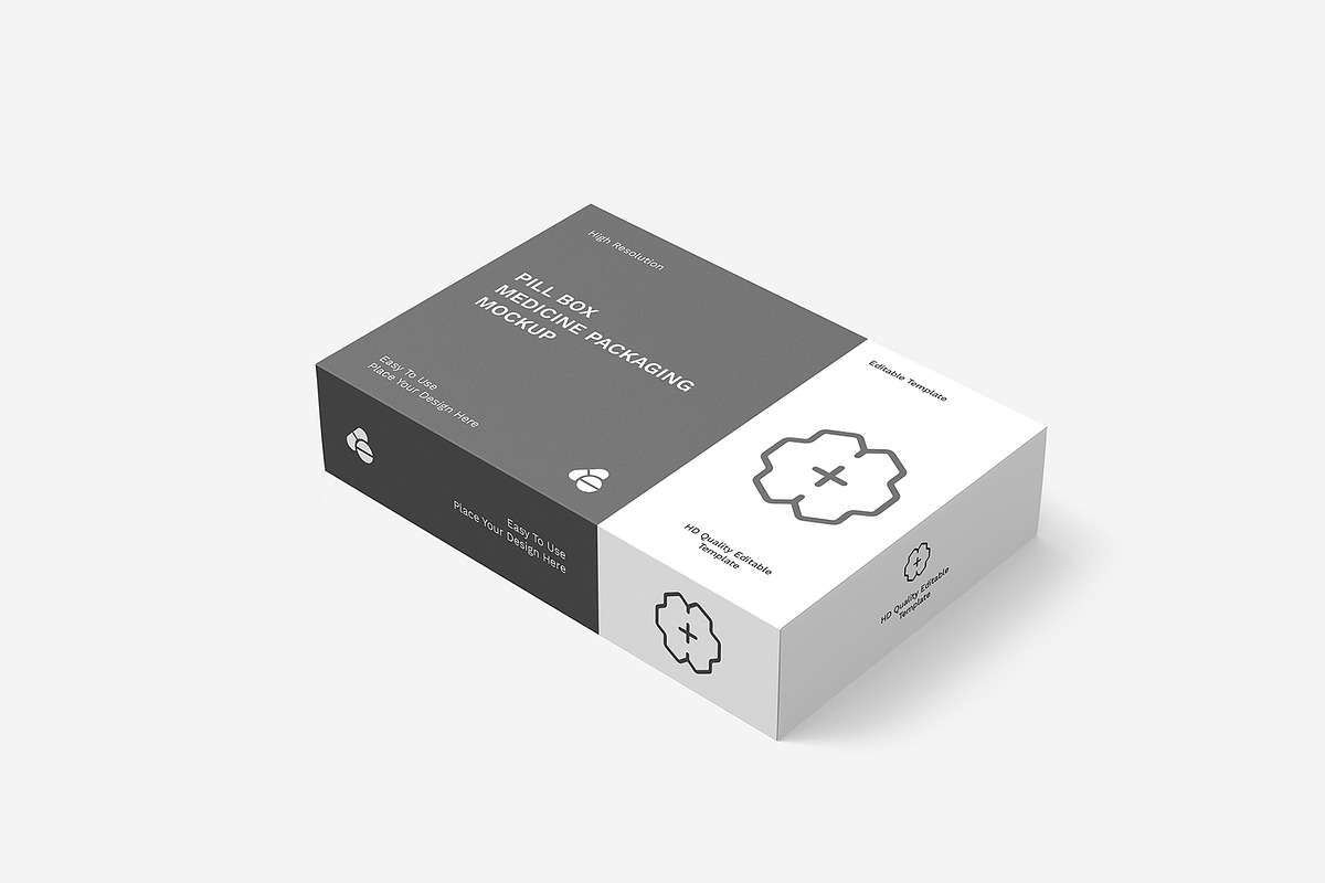Pill Box Medicine Packaging Mockup, a Packaging Mockup by graphypix (Photo 4 of 4)
