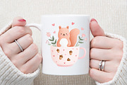 Valentine Animals Watercolor Clipart, an Illustration by Sublimation Artist (Thumbnail 5 of 6)