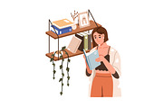 Women rest, spend time at home set, a Person Illustration by Good Studio (Thumbnail 5 of 5)