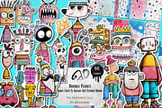 Doodle Planet: Funky creature Faces, an Animal Illustration by NiiiNArt (Thumbnail 1 of 8)