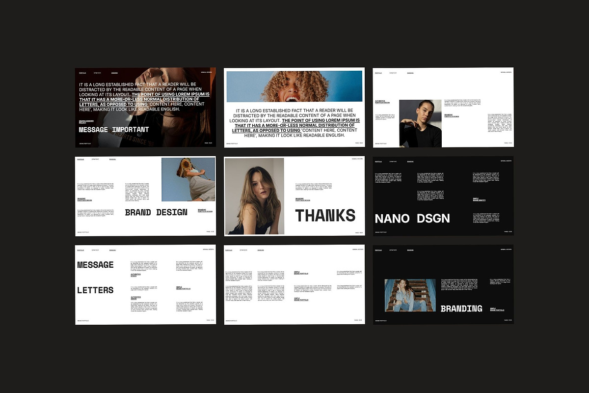 NANO - Fashion Brand Portfolio PPT, a Presentation Template by studiobasic (Photo 7 of 7)
