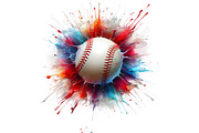 Color Splash Sports Ball Clipart Set, a Sport Illustration by DoubleTwists (Thumbnail 4 of 5)