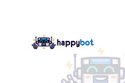 Happybot Logo Template, a Branding & Logo Template by dien96 (Thumbnail 2 of 3)