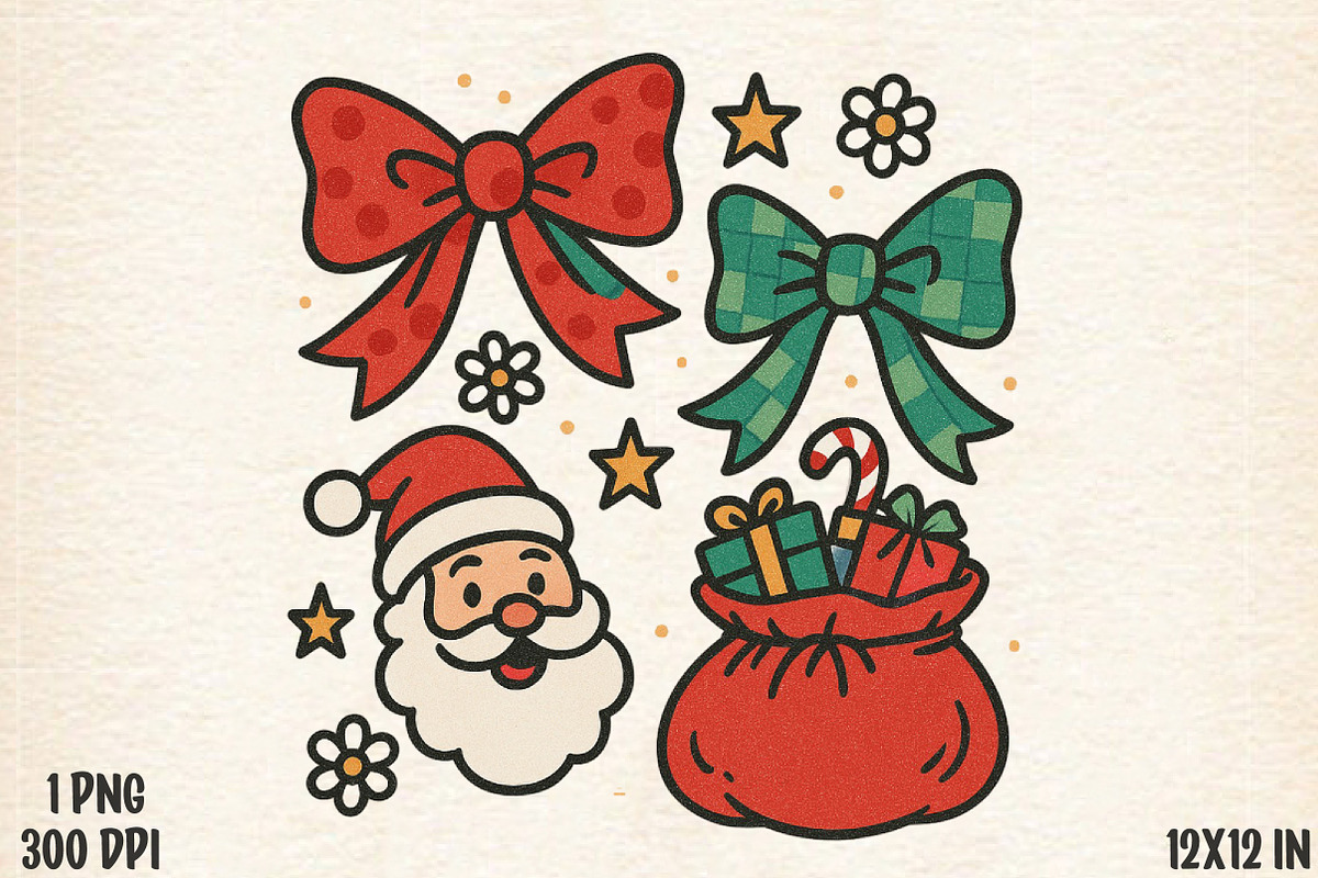 Santa Christmas Coquette Png, an Illustration by Designworld (Photo 1 of 5)