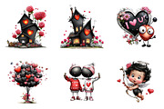 Moody valentine clipart, an Illustration by CreationArt (Thumbnail 5 of 6)