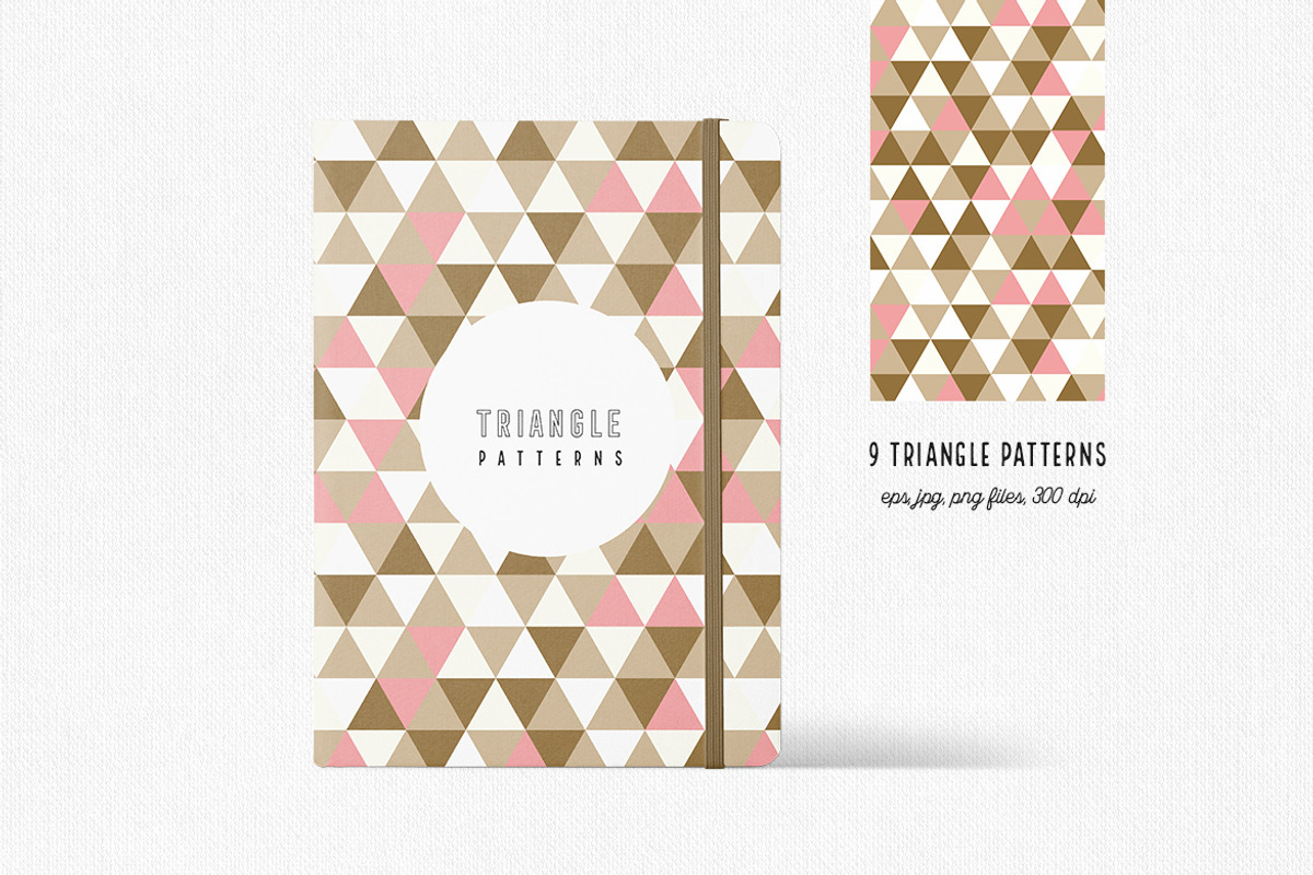 Triangle Patterns, a Pattern Graphic by Bloomart Studio