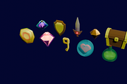 Low-Poly 3D Game Assets and Sounds, an Object 3D Model by Kozmobot (Thumbnail 4 of 4)