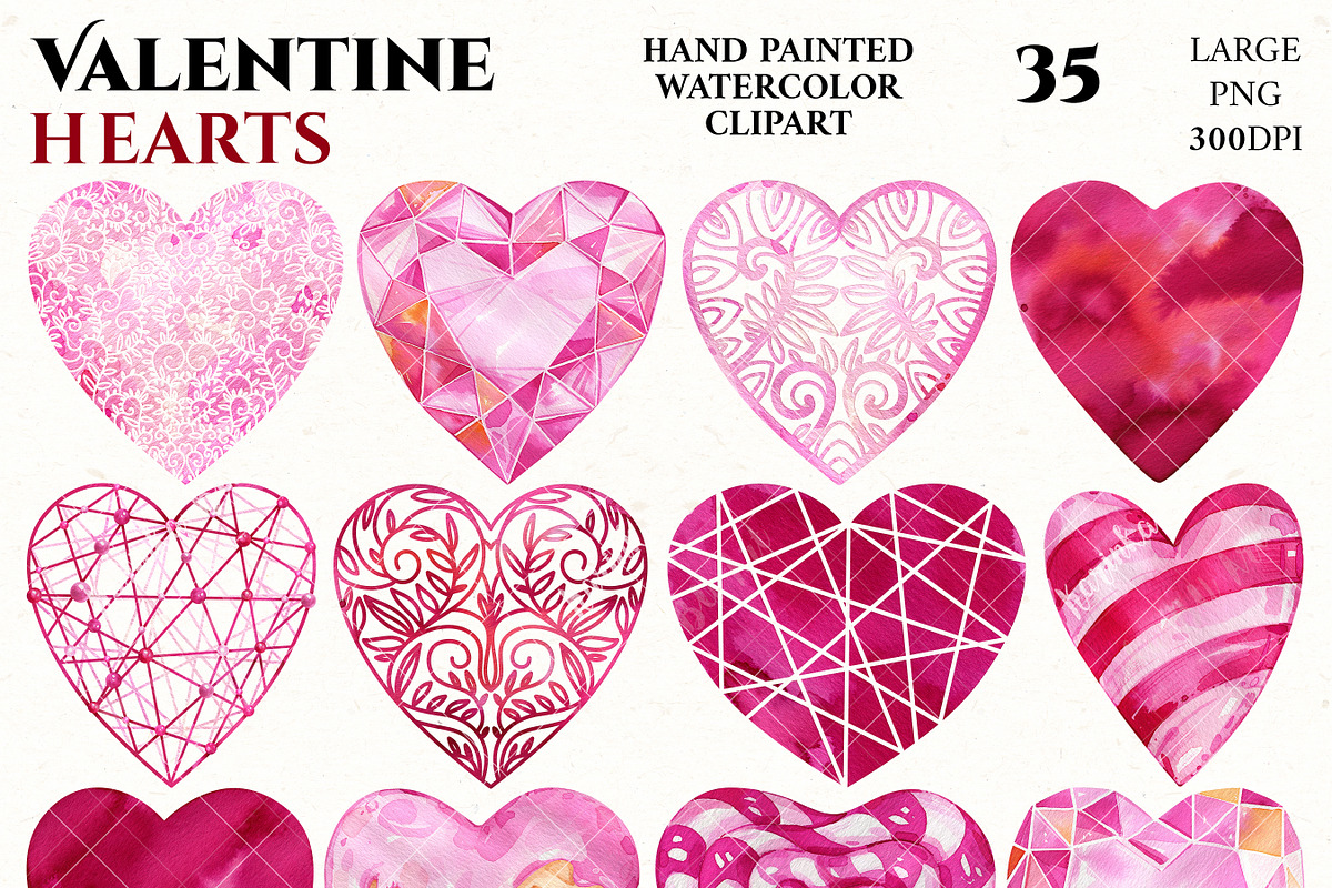 Pink Valentine Hearts Set 35 png, an Object Graphic by KarinkaBU (Photo 2 of 7)