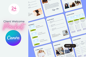 Client Welcome Packet Canva Template
