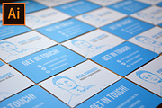 Sketched Business Card Template, a Business Card Template by rtgoose (Thumbnail 1 of 5)
