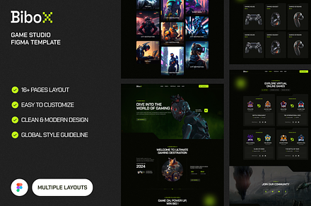 BiboX - Game Studio & Store Template
