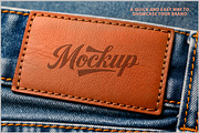 Leather Tag Jeans Label Mockup PSD, an Advertising Mockup by Bruno's Shop (Thumbnail 2 of 4)