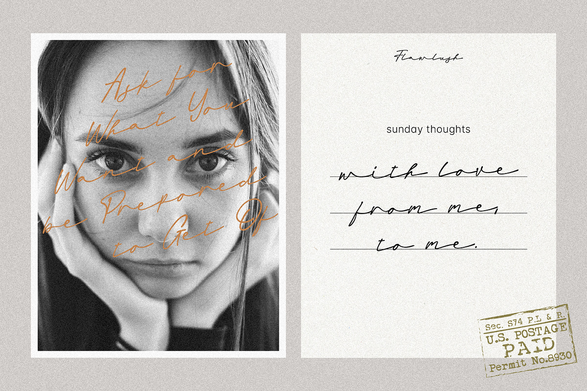 Flawlush - Elegant Script, a Script Font by Invasi Studio (Photo 3 of 12)