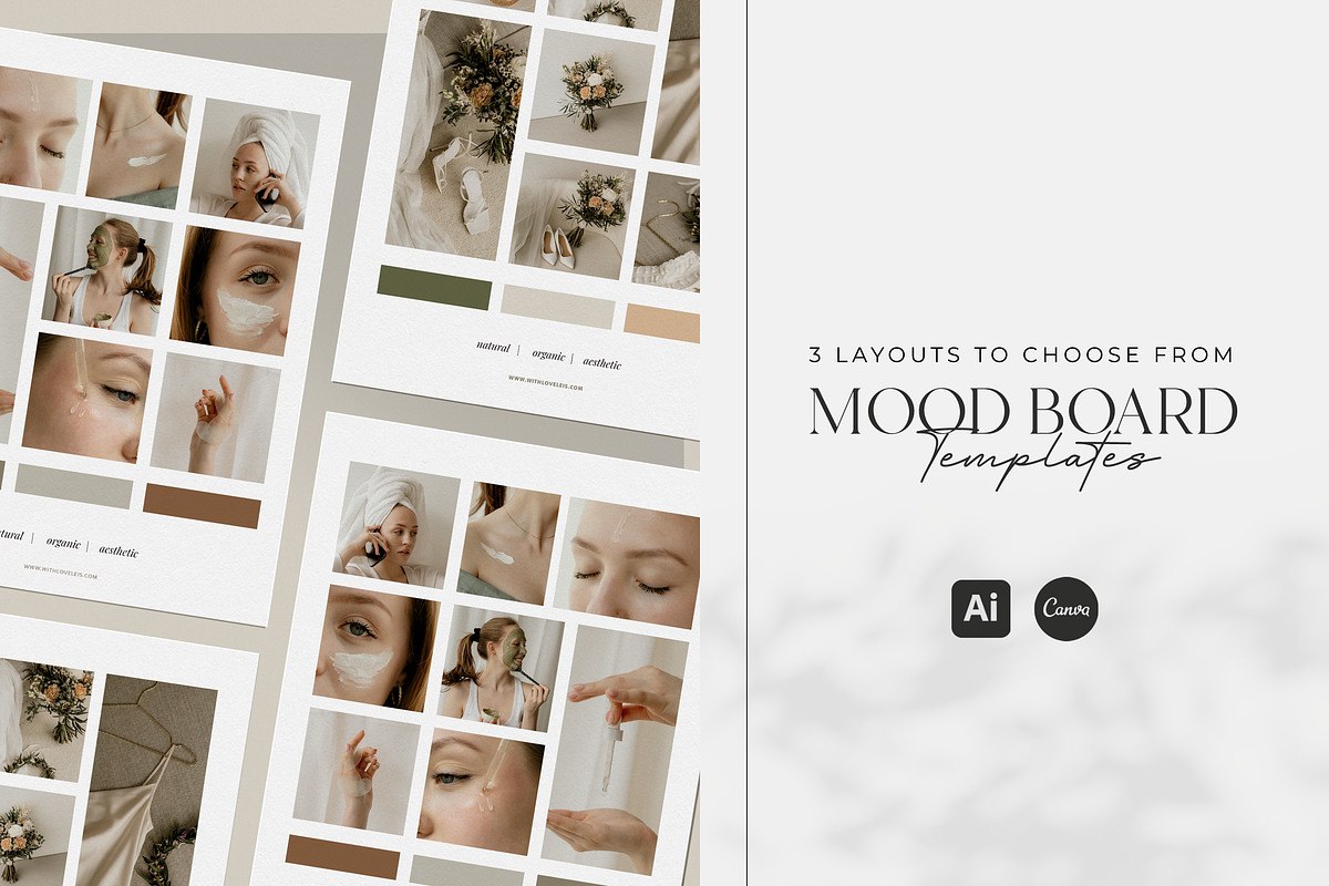Mood Board Templates Set, a Branding & Logo Template by Maga Studio (Photo 1 of 3)