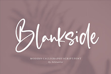 Blankside - Modern Script Font