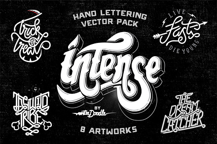 Hand Lettering Vector Pack