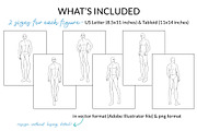 Male Croquis Pack, a Person Illustration by Art by Lin (Thumbnail 2 of 3)