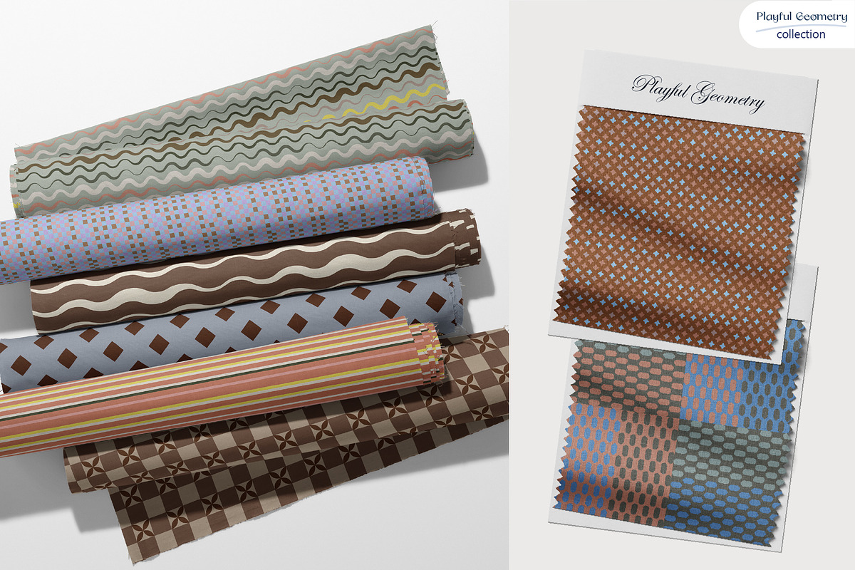 Playful Geometry - Pattern Bundle, a Pattern Graphic by InaCorart (Photo 15 of 17)