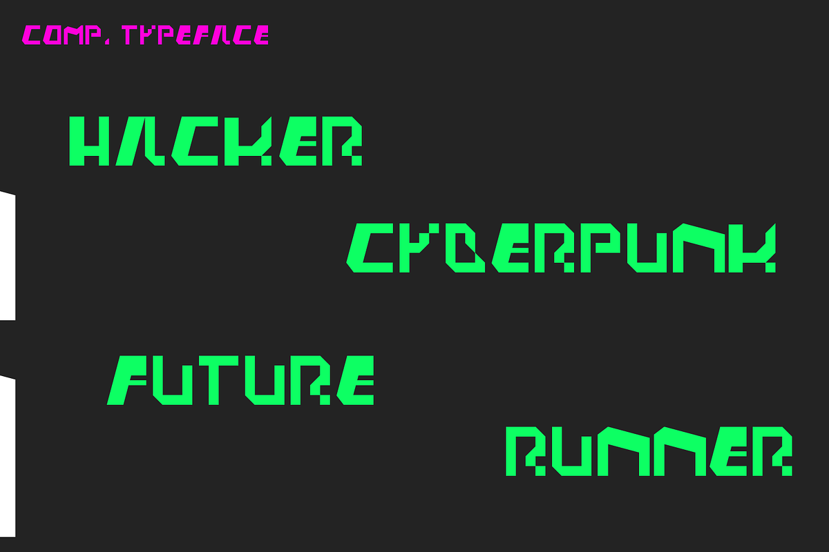 COMP. Typeface, a Sans Serif Font by shabii (Photo 4 of 4)