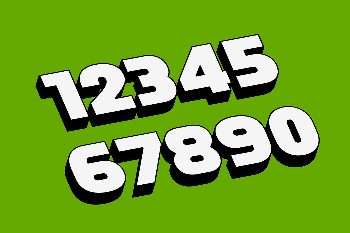 Isometric Blocky Modern Text Effect preview 2
