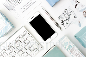 Styled Stock iPhone Mockup PNG