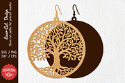 Earring Laser cut SVG, a Work Illustration by SinaCreation (Thumbnail 1 of 3)