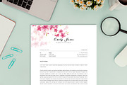 Water Color CV-Resume Tempalate *C, a Resume Template by Showy68 Template (Thumbnail 3 of 3)