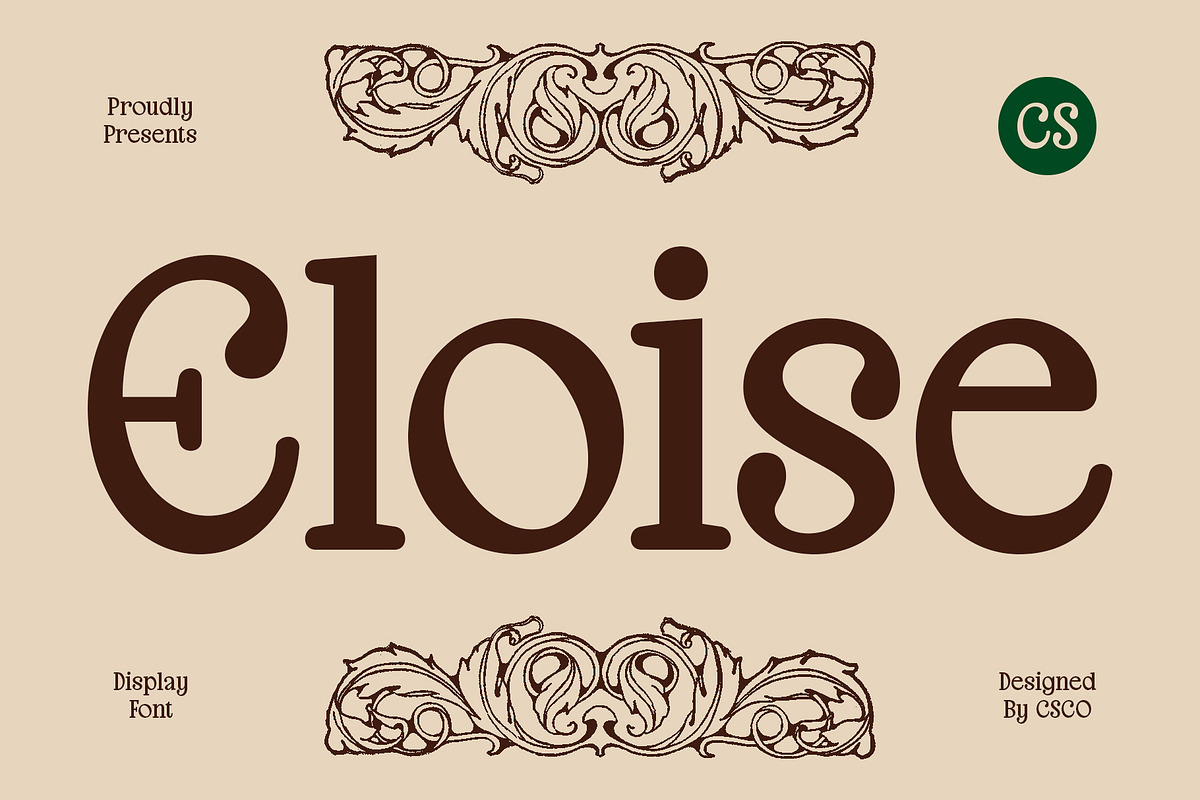 CS Eloise – Aesthetic Font, a Serif Font by Craft Supply Co. (Photo 1 of 8)