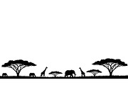Abstract Savanna Scenery Silhouette, a Graphic by Artivon (Thumbnail 4 of 13)