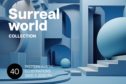 Surreal world. Collection, a Decorative Illustration by Handmadefont