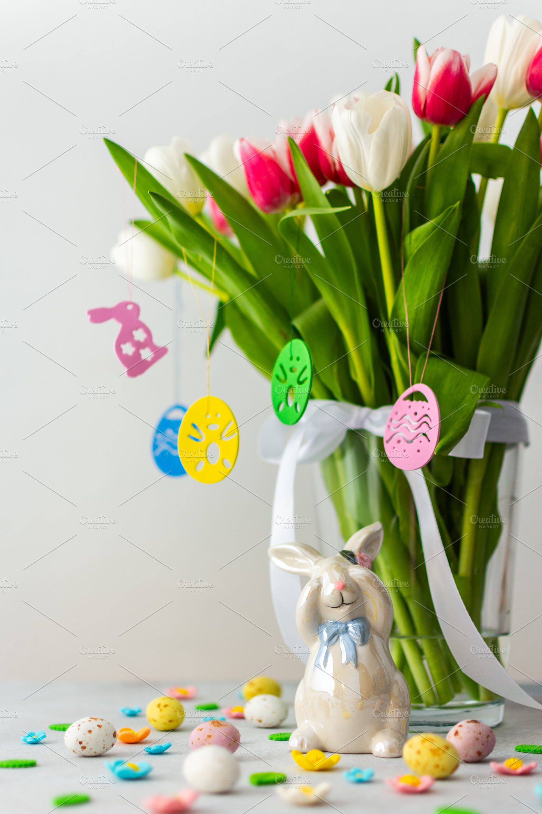 Spring bouquet of tulips, a Holiday Photo by Pandateam