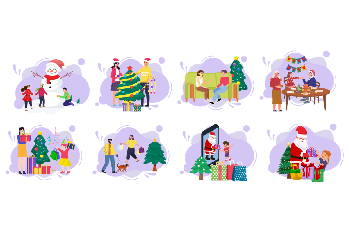Christmas Day Illustrations, an Object Illustration by EllaMaiyaali (Photo 2 of 3)