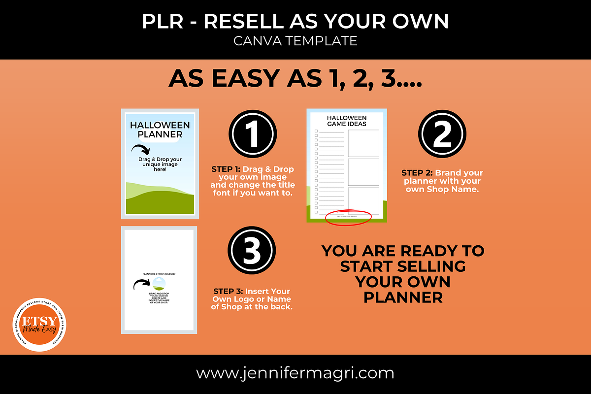 PLR Halloween Planner for Resellers, a Templates & Theme by Jennifer Magri Templates (Photo 5 of 8)