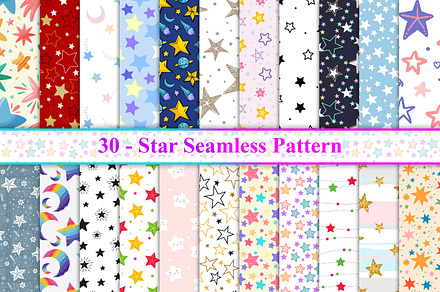 Star Seamless Pattern, a Pattern Graphic by Digital Studio