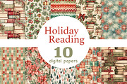 Holiday Reading Paper | Christmas, a Pattern Graphic by GlamArtZhanna (Thumbnail 1 of 3)